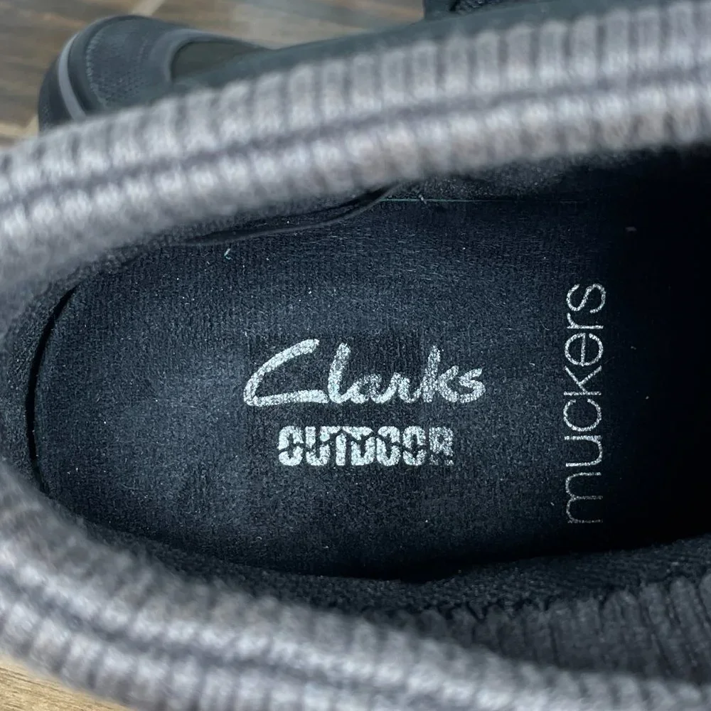 Clarks Muckers Swale Womens Size 6.5 Shoes Black Wide Waterproof Thinsulate Boot